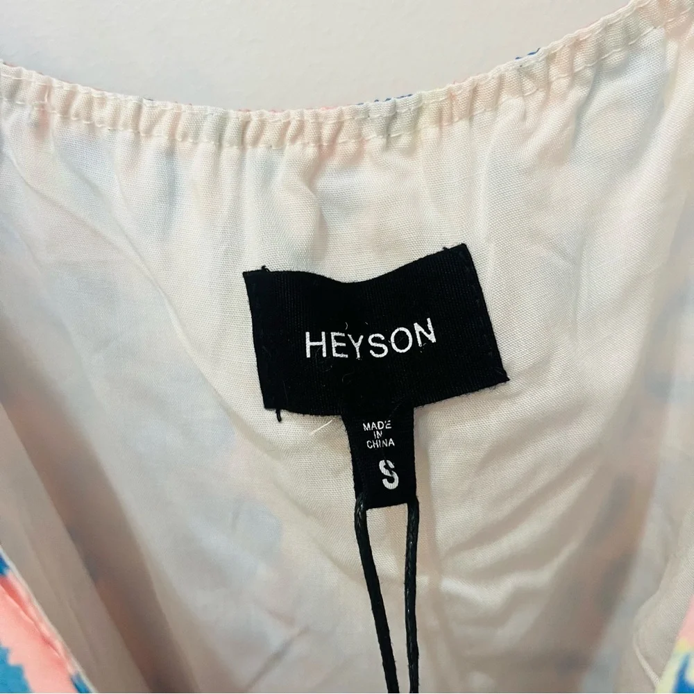 NWT HEYSON Blouse Tank Cami Large Satin Spaghetti Strap Pink Sz small - Picture 2 of 6